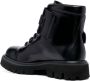 Moschino Leren veterschoenen met reliëflogo Black Heren - Thumbnail 3