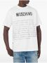 Moschino Wit Slogan Print T-shirt met Ronde Hals - Thumbnail 2
