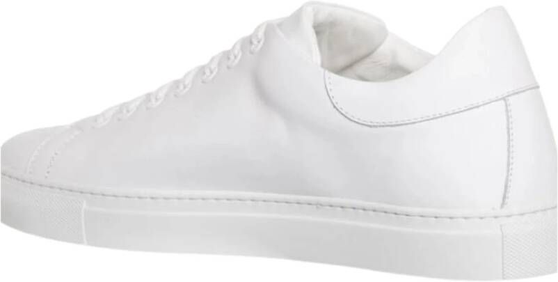 Moschino Witte casual sneakers met contrasterende logo belettering Wit Heren