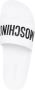 Moschino Witte Ergonomische Zwembadsandalen met Logo Detail White Heren - Thumbnail 4