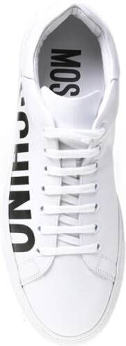 Moschino Witte Logo Sneakers White Heren