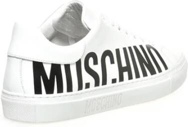 Moschino Witte Logo Sneakers White Heren