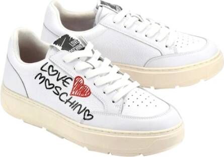 Moschino Witte Sneakers voor Vrouwen White Dames