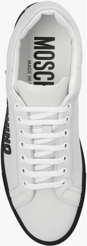 Moschino Witte Sneakers White Heren