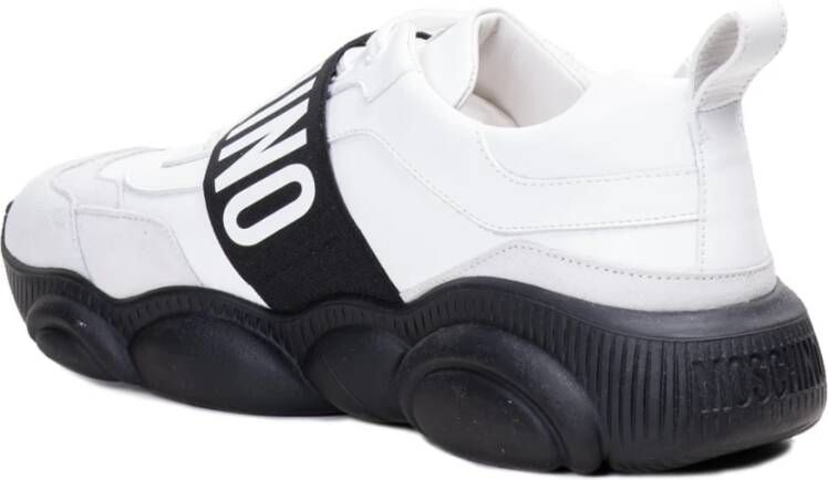 Moschino Witte Teddy Band Sneakers Wit Heren