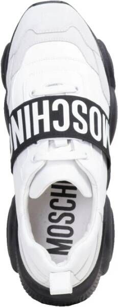 Moschino Witte Teddy Band Sneakers Wit Heren