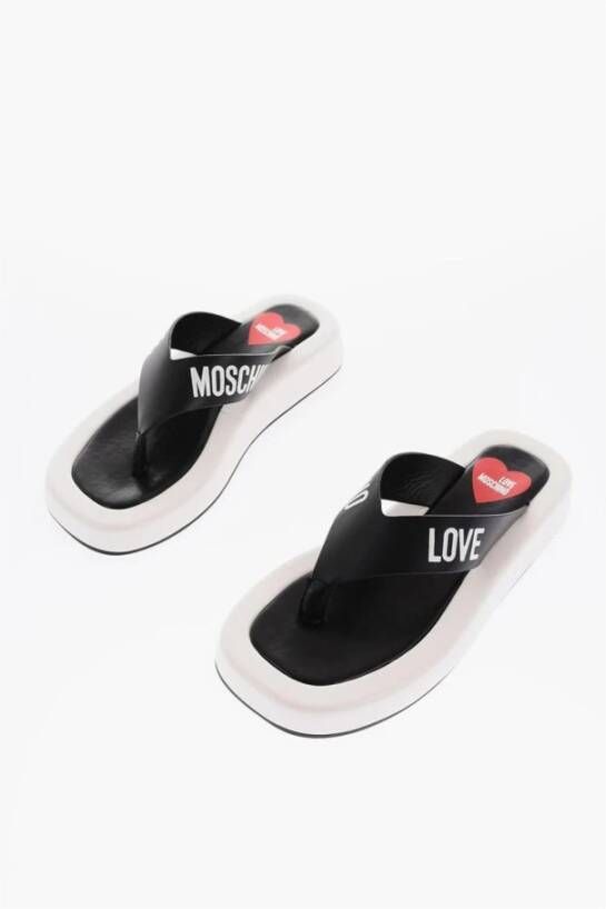 Moschino Women Flip Flops Zwart Dames