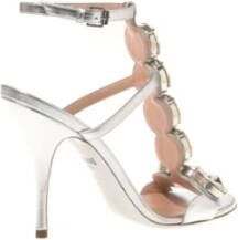 Moschino Zilveren Sandalen Gray Dames