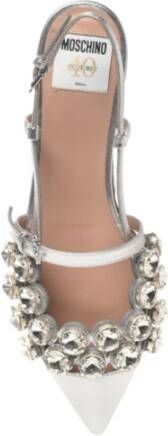 Moschino Zilveren Sandalen Gray Dames