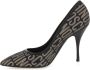 Moschino Zwart en Goud Logo Lurex Pump Multicolor Dames - Thumbnail 3