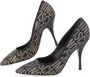 Moschino Zwart en Goud Logo Lurex Pump Multicolor Dames - Thumbnail 5