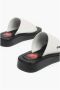 Moschino Zwarte en witte Love klompen voor White - Thumbnail 6