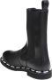 Moschino Enkellaarzen van veganistisch leer met micrologo Black Dames - Thumbnail 3