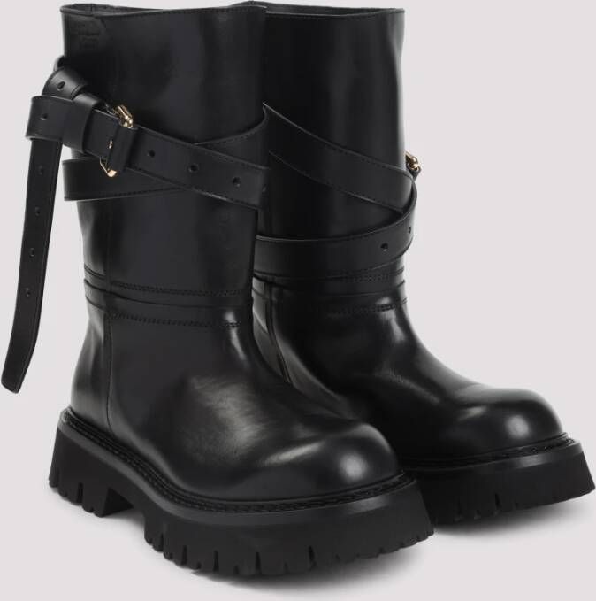 Moschino Zwarte enkellaarzen voor vrouwen