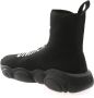 Moschino Zwarte hoge sok sneakers Black Dames - Thumbnail 3