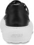 Moschino Zwarte Leren Panel Sneaker - Thumbnail 2