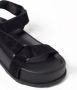 Moschino Zwarte Sandaal met Logoprint en Plateauzool - Thumbnail 2