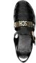 Moschino Zwarte Schoenen van Kunstleer met Goudkleurig Logo Black Dames - Thumbnail 4