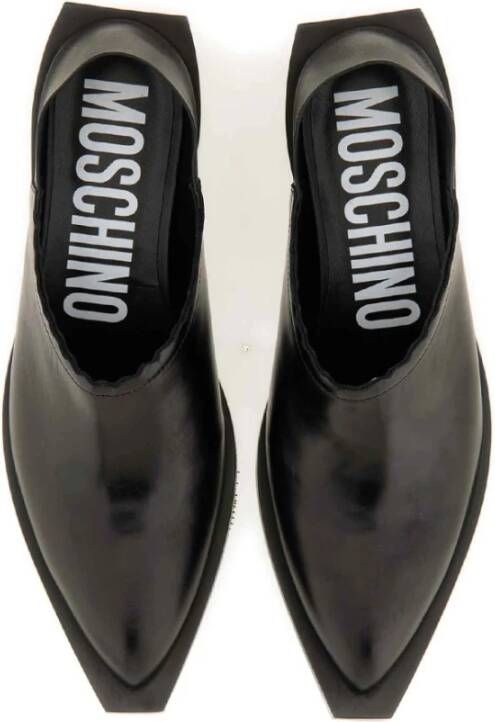 Moschino Zwarte Slip-On Camperos Schoenen