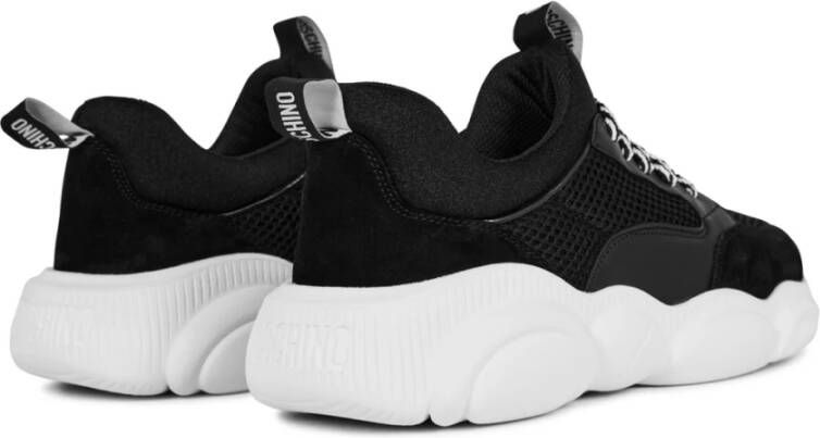 Moschino Zwarte Teddy Bear Run Sneakers Black Dames