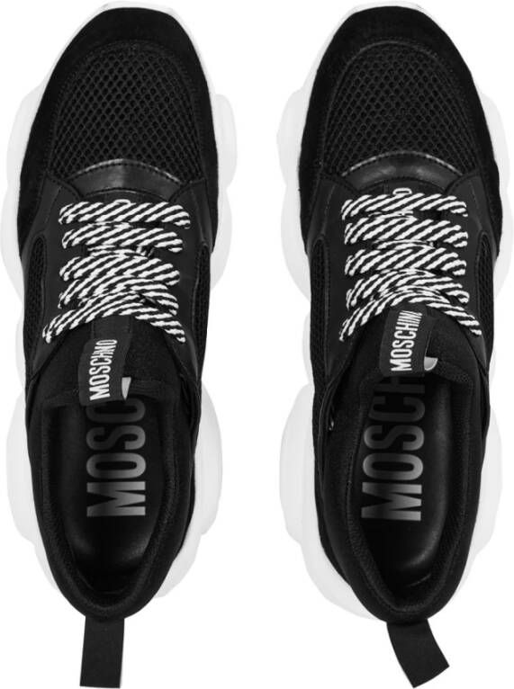 Moschino Zwarte Teddy Bear Run Sneakers Black Dames