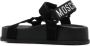 Moschino Zwarte Touch-Strap Flatform Schoenen - Thumbnail 2