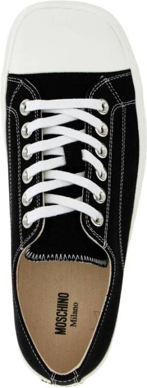Moschino Zwarte Zijde & Nylon Sneakers