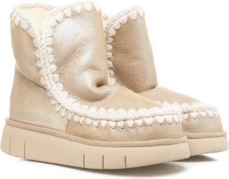 Mou Ankle Boots Beige Dames