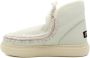 Mou Bold Sneakerlaars van Omgekeerd Schapenleer en Leer White Dames - Thumbnail 2