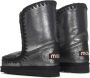 Mou Boots Black Microglitter Double-Face Sheepskin Ankle Boo in zwart - Thumbnail 3
