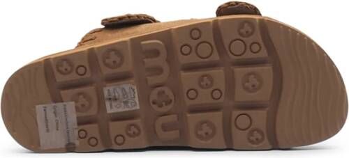 Mou Beige BIO Damessandalen Haakdetails
