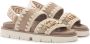 Mou Beige en Gouden Leren Sandaal Multicolor Dames - Thumbnail 3