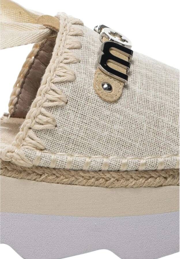 Mou Beige Espa Platte Sandaal