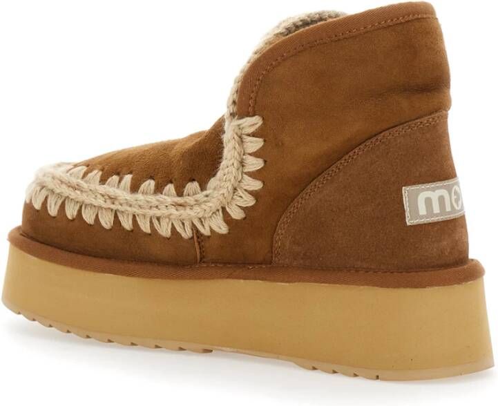 Mou Bruine Shearling Winterlaarzen Brown Dames - Foto 11