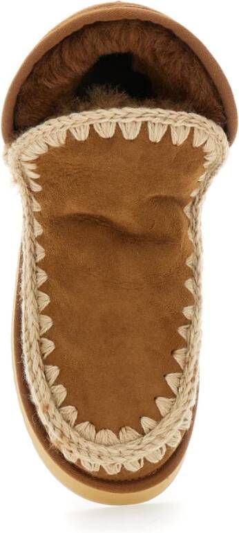 Mou Bruine Shearling Winterlaarzen Brown Dames - Foto 12