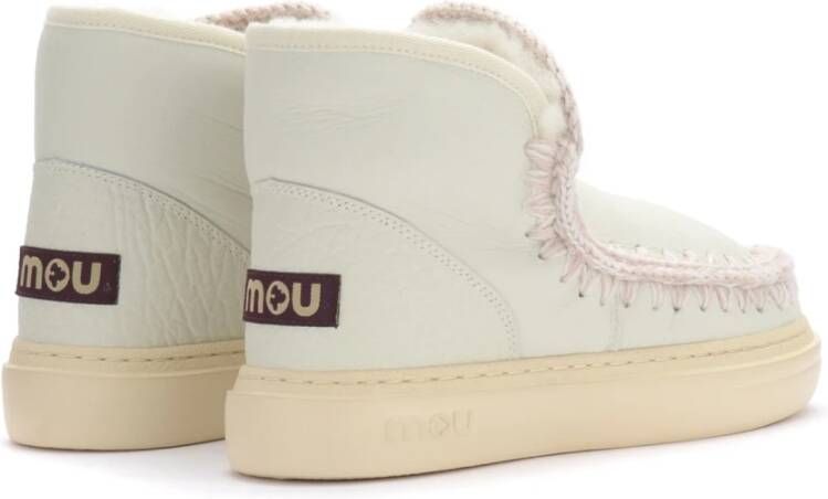 Mou Bold Eskimo Sneaker Laars in wit schapenvacht White Dames