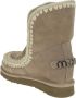 Mou Metalen Logo Sleehaklaarzen Zilver Iconic Gray Dames - Thumbnail 4