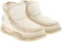 Mou Witte Leren Winterlaarzen voor Vrouwen Beige Dames - Thumbnail 4