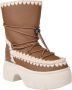 Mou Eskimo Snow Boot Haakdetails Brown Dames - Thumbnail 5