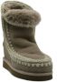 Mou Metalen Logo Sleehaklaarzen Zilver Iconic Gray Dames - Thumbnail 2
