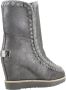 Mou Dames Zilveren Casual Leren Enkellaars Gray Dames - Thumbnail 11