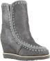 Mou Dames Zilveren Casual Leren Enkellaars Gray Dames - Thumbnail 12
