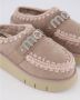 Mou Brandy Schapenvacht Sandalen Rubberen Zool Brown Dames - Thumbnail 9