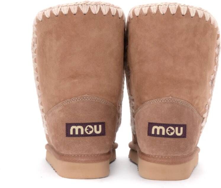 Mou Bruin en Roze Dubbelzijdige Laars Beige Dames