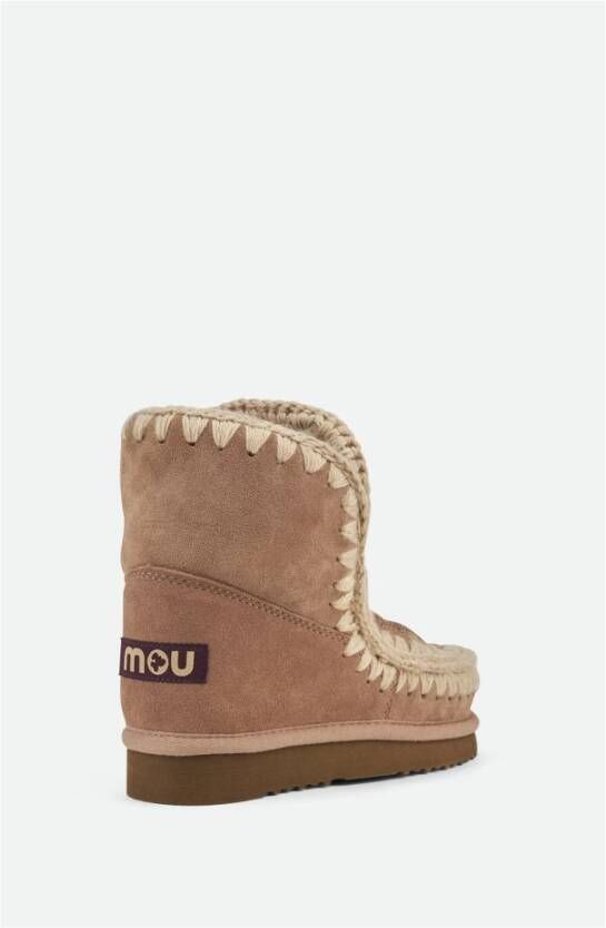 Mou Bruine Eskimo Sneakers met Strass Detail Brown Dames