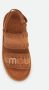 Mou Bruin Leren Plateau Sandalen Haakdetails Brown Dames - Thumbnail 4