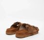 Mou Bruine Leren Sandalen met Verstelbare Banden Brown Dames - Thumbnail 6