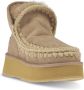 MOU Vachtlaarzen Dames Mini Eskimo Platform Boot Maat: 39 Materiaal: Suède Kleur: Beige - Thumbnail 11
