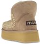 MOU Vachtlaarzen Dames Mini Eskimo Platform Boot Maat: 39 Materiaal: Suède Kleur: Beige - Thumbnail 12