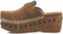 Mou 611001A Sabot Klomp Plain Vrouwen Brown Dames - Thumbnail 19